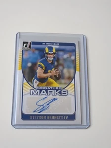 Panini Donruss 2024 Stetson Bennett IV Rams Signature Marks Auto NFL - Picture 1 of 2