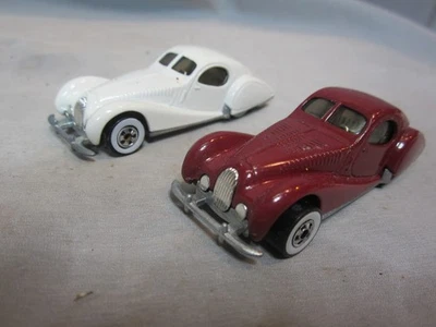 2 Rolls Royce Talbot Phantom Cars vintage Hot Wheels - 37 rojo y blanco Foto 1 de 4