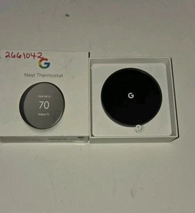Google Nest Smart Thermostat for Home, Programmable, App Controlled,Black New - Picture 1 of 10