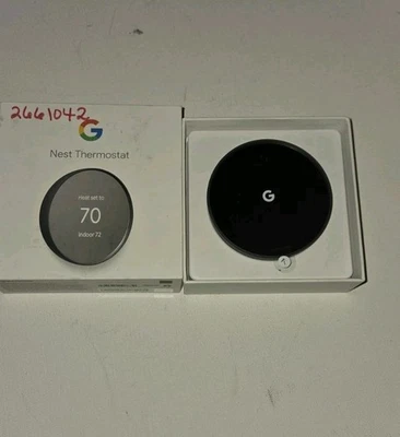 Google Nest Smart Thermostat for Home, Programmable, App Controlled,Black New - Image 1 of 4