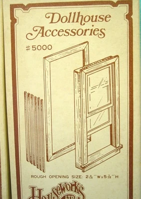 Miniature Double Casement Window by Houseworks for Dollhouse #5000 - Image 1 of 2