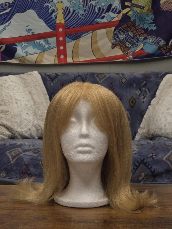100%  Straight Persian Virgin Blonde Remy Human Hair 13x4 Lace Front Wig - Image 1 of 2