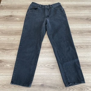 Vintage Lee Jeans Men's Size 34 x 30 Straight Faded Black Denim - Picture 1 of 11