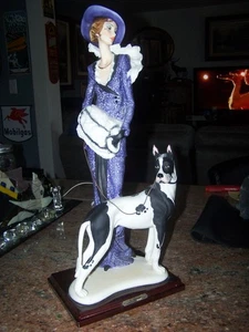 Giuseppe Armani Collection "Lady With Great Dane" (1987 Florence Italy) - Picture 1 of 8