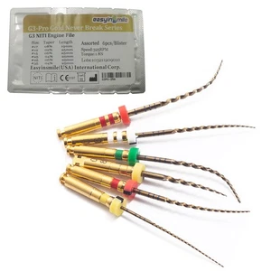 Dental Endodontic Niti Rotary Files 6PCS X3-Pro Glod Taper Endo Root Canal Tr... - Picture 1 of 9