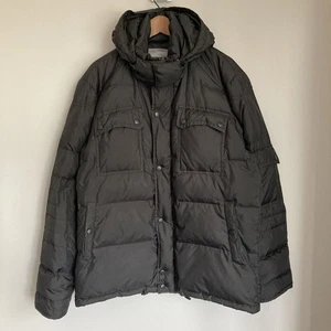 Matinique Down Puffer Coat Mens 2XL Black Detachable Hood Parka Brydown Jacket - Picture 1 of 15