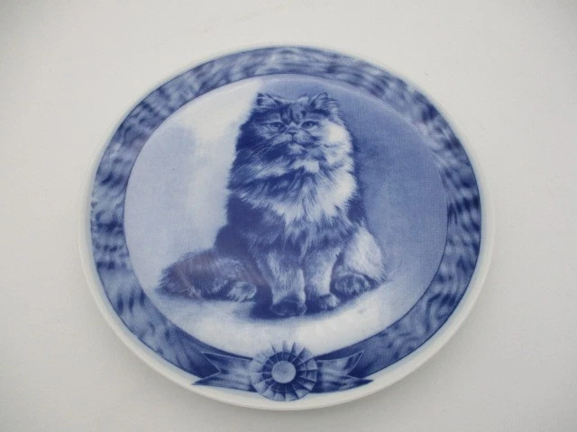 Keramik-Teller Handbemalt – 3D Katze & Blume Mit Ständer, 20,3 Cm