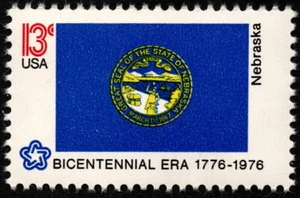 US - 1976 - 13 Cents Nebraska State Flag Commemorative Issue # 1669 Mint NH - Picture 1 of 1
