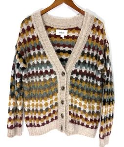 Cárdigan Ba&Sh Dama Mujer Talla 1 (US S) Mezcla Alpaca Mohair Tejido Multicolor - Imagen 1 de 9