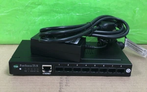 DIGI 50001208-01 PORTSERVER TS 8 70001734 70001741 W/AC-ADAPTER - Picture 1 of 6