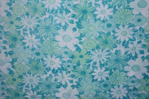 Preloved Vintage Floral flat sheet, Floral sheet, Flower Sheet - Picture 1 of 7
