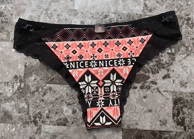 BRAGAS DESCARADAS NUEVAS CON ETIQUETAS LA SENZA M CORAL BONITAS NAUGHTY FAIR ISLE COPO DE NIEVE ENCAJE NEGRO Foto 1 de 4