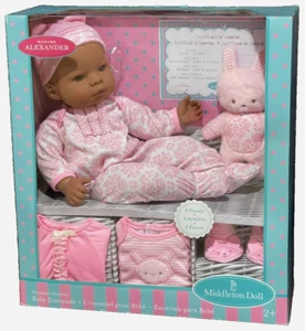 Madame Alexander 16" Middleton Baby Doll Bunny Newborn Nursery African American - Picture 1 of 3