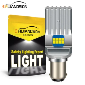 BA15D LED Lampe D'indicateur De Voiture 1004 Lumière Inverse CANBUS 6-30V Blanc - Imagen 1 de 8