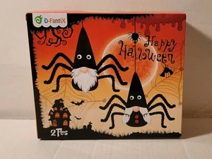 Pack of 2 Halloween spider gnomes Nordic Gnomes New In box D-Fantix - Picture 1 of 3
