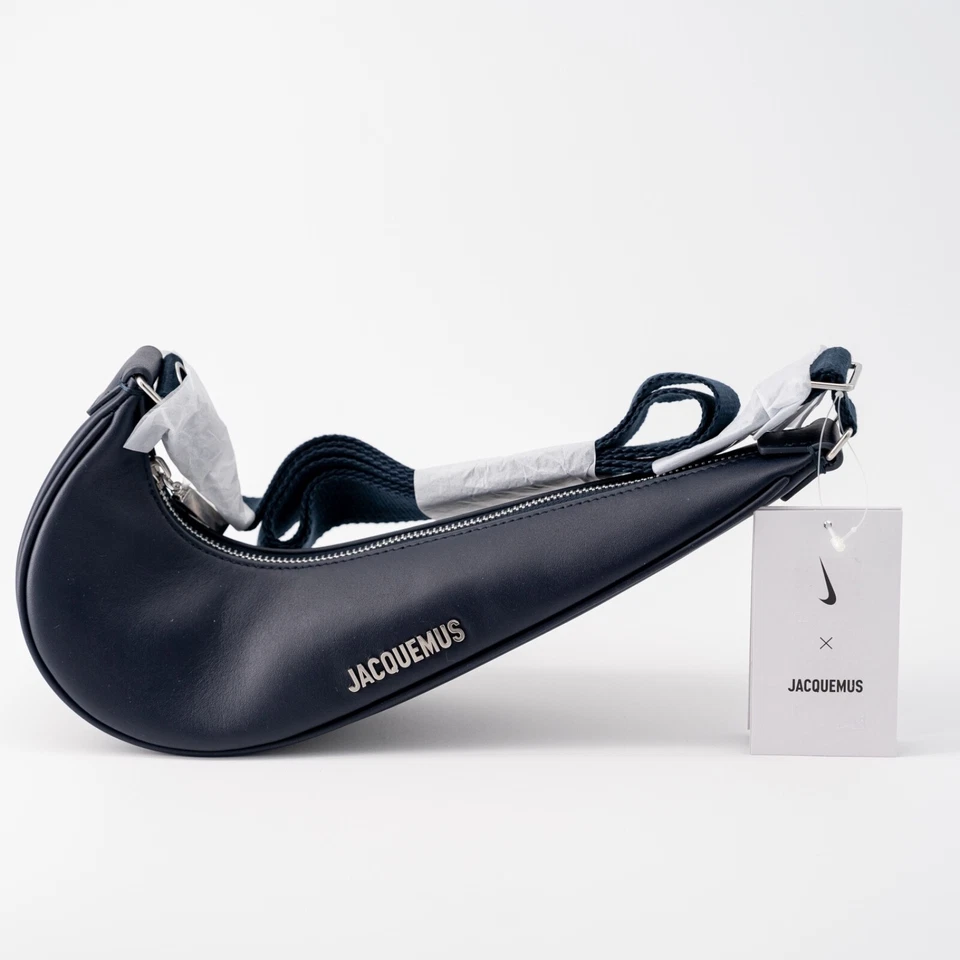 Jacquemus x Nike Le Sac Swoosh Leather Bag Dark Navy DQ0324-410