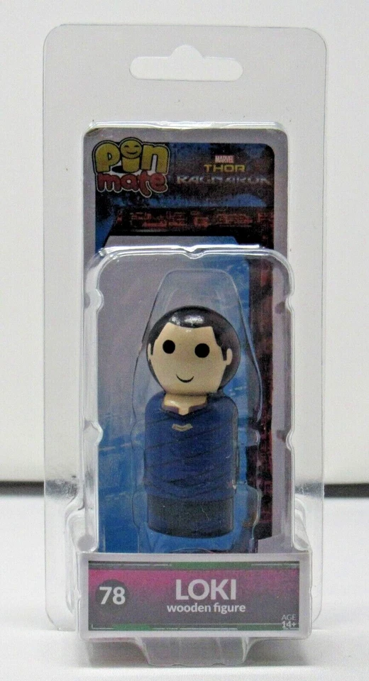 Thor Ragnarok Pin Mate Wooden Figures, Loki, Hela, Valkyrie, MCU Gift for Office - Imagem 1 de 1
