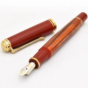 PELIKAN Fountain Pen Special Edition Souverän M600 Tortoiseshell Red 14K - Picture 1 of 8