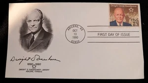 Dwight D Eisenhower 34° Presidente USA primo giorno emissione Abilene KS Scott# US 2513 - Foto 1 di 2