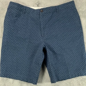 DOCKERS X Levis Mens 38 Chino Shorts Blue Nautical Anchor Flat 10 Inseam Twill - Picture 1 of 17