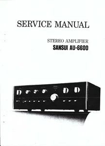 Sansui Service Manual für AU- 6600 Copy - Picture 1 of 1