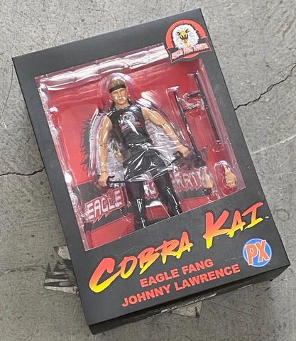 OCT212179: Cobra Kai Johnny Lawrence Eagle Fang Action Figure - PX Exclusive Cover