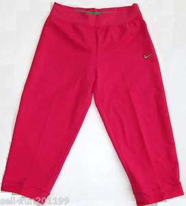 New Nike Girl's Dri Fit Obssesed Training Capris Size XL Pink Style 466462 663 - Picture 1 of 4