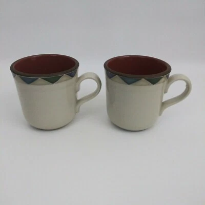 Tazas de café Noritake Abilene gres 8480 tazas 12 OZ Juego de 2 Foto 1 de 4