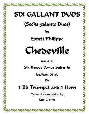 Trumpet & Horn Duets 6 Gallant Duos - Chedeville Rococo 6 Dance Suites NEW - Image 1 of 4