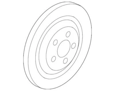 Rotor de freno de disco trasero original Jaguar T2R5941 Foto 1 de 2