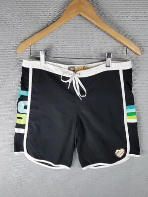 Bermuda de natação Roxy board surf skate tamanho 5 feminina poliéster preto - Imagem 1 de 4