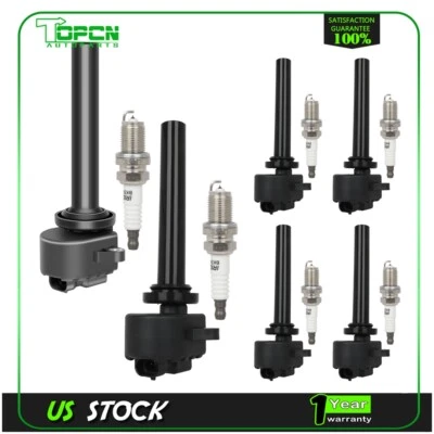 6x Kits de bobinas de encendido y bujías de iridio para Honda Passport Isuzu Axiom Rodeo Foto 1 de 4