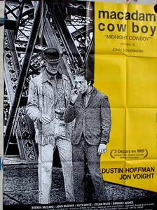 Midnight Cowboy 1969 (R80's) French Movie Poster Grande 1-Panel Voight Hoffman - Picture 1 of 1