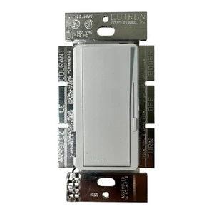 Dimmer Lutron White 1000 Watt Diva Preset 1-Pole DV-10P Slide Dimmer Switch - Picture 1 of 5