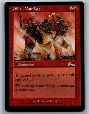 Magic The Gathering Urza's Legacy Ghitu War Cry #78/143 MTG TCG CCG - Image 1 of 2