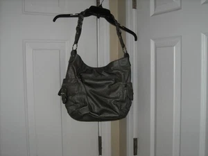 Rosetti grau Handtasche Damen Handtasche Leder Schultertasche 13"x13" mehrere Taschen - Bild 1 von 5