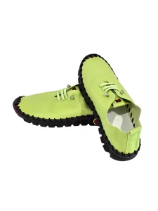 Scarpe da passeggio ortopediche Oy Jinspin da donna taglia 11 US/42 morbide pelle verde lime - Foto 1 di 16