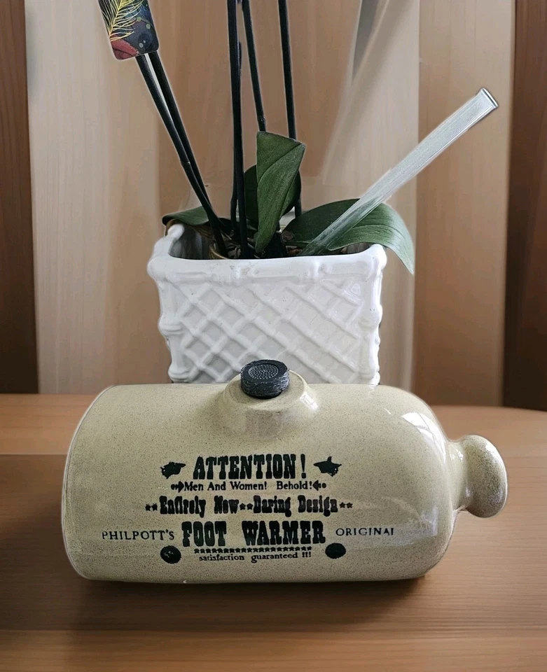 Vintage Moira Pottery Stoneware Foot Bed Warmer Advertising Memorabilia - Image 1 of 4