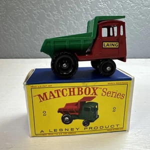 Matchbox Lesney No. 2 BPW Laing Muir-Hill Dumper w/D Style Box - Picture 1 of 7