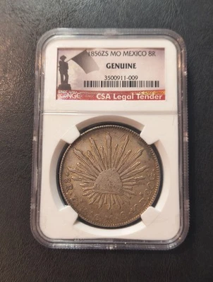 1856ZS Mo Mexico 8 Reales Rare!!!!! - Image 1 of 2
