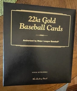 1996 The Danbury Mint 22kt Gold Baseball Cards Complete Set of 50 With Binder - Picture 1 of 13