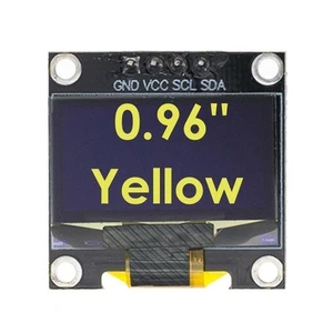 0.96" yellow color I2C IIC 128X64 LED OLED LCD Display Arduino ssd1306 SSD1315 - Picture 1 of 6