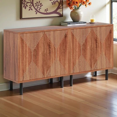 Gabinete Buffet 59 Pulgadas con Almacenamiento Buffet Aparador Gabinete con Estantes Mod... Foto 1 de 4