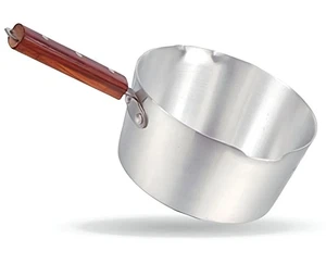 Sartén de leche de inducción Sartén de té Sartén de ebullición de leche Mango de madera Cacerola Cafetera - Imagen 1 de 7