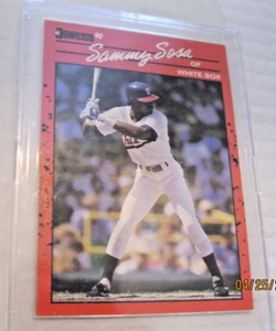1990 Donruss Sammy Sosa (RC) DOUBLE ERROR CARD #497 NO . After INC WRONG BIRTH D - Picture 1 of 4