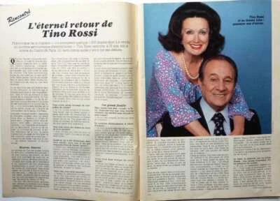 Women's Magazine Today 1982: Interview TINO ROSSI - Image 1 of 2