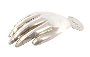 RARE GEORGE III SILVER CADDY SPOON BY JOSIAH SNATT in the form of a hand - Picture 1 of 4