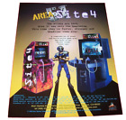 Area 51 Site 4 Arcade Flyer Original Inutilisé Jeu Vidéo 1998 Aliens Sci-Fi Art