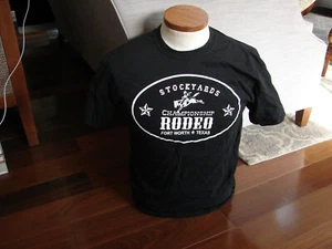 T-Shirt Stockyard Championship Rodeo Fort Worth Texas Größe Medium schwarz - Bild 1 von 5