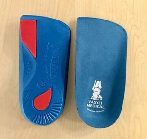 Vasyli Custom Orthotic - Blue 3/4 - Medium Density - 3/4 Length - 6 Degree - Picture 1 of 5